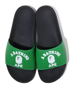 A Bathing Ape College Slide Sandal  Green