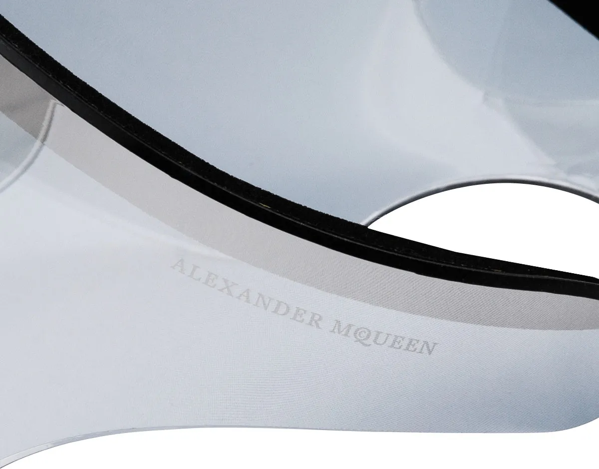 Alexander McQueen Fall 2012 Runway Silver Mirror Visor