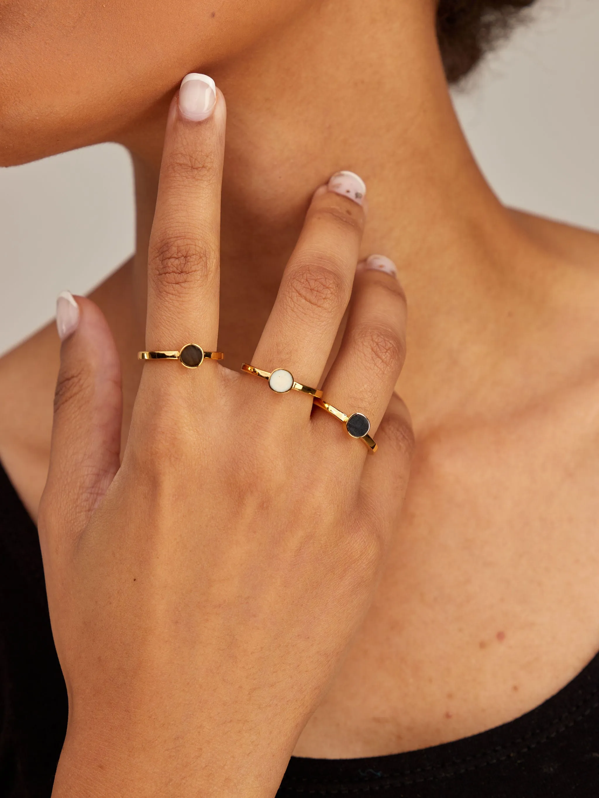 Anga Multicolor Stacking Rings