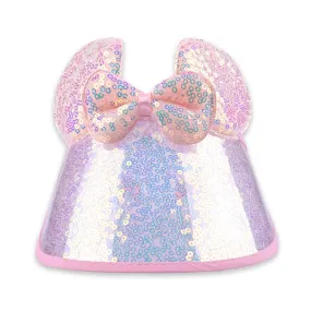 Baby Girls Minnie Bow with Sun Visor/ Cap Style Headband