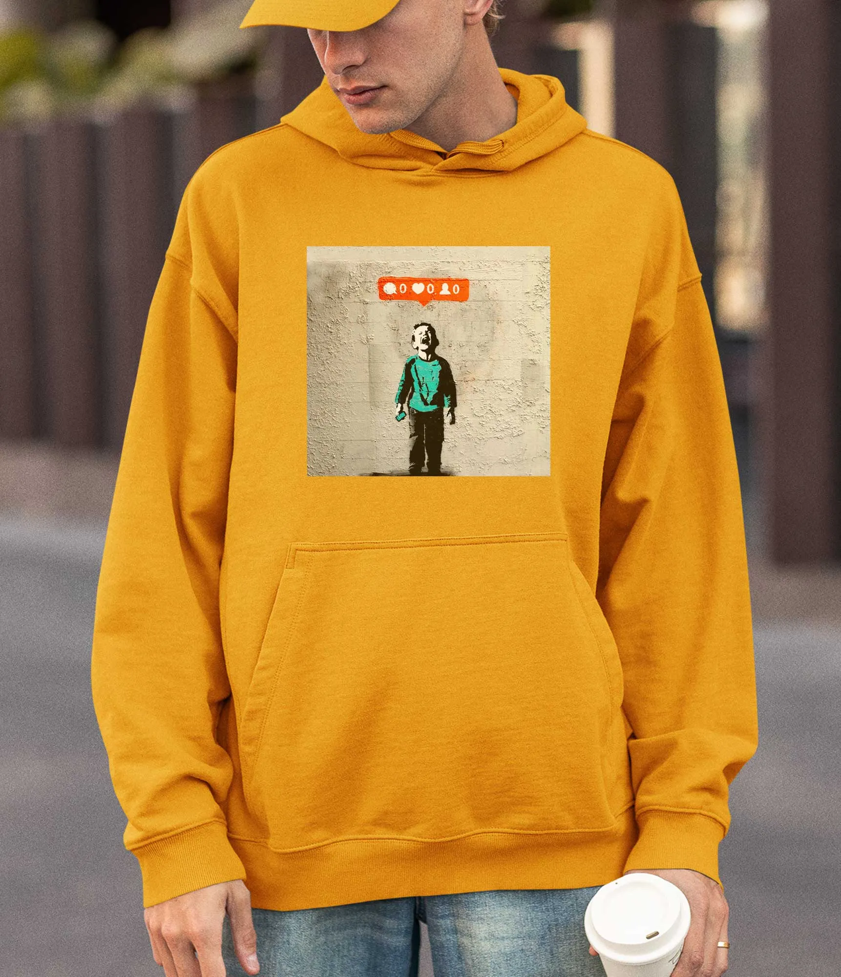 Banksy Hoodie - Social Media Boy