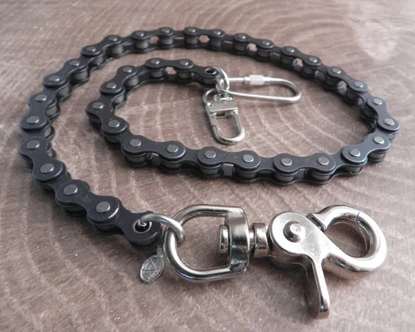 Bike Chain Key Leash Black