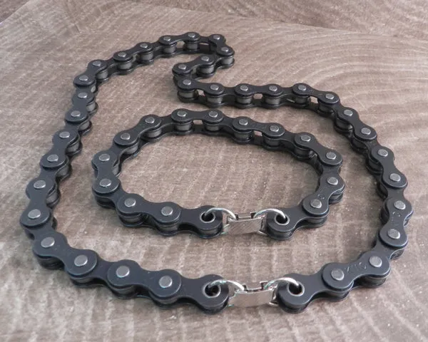 Bike Chain Key Leash Black