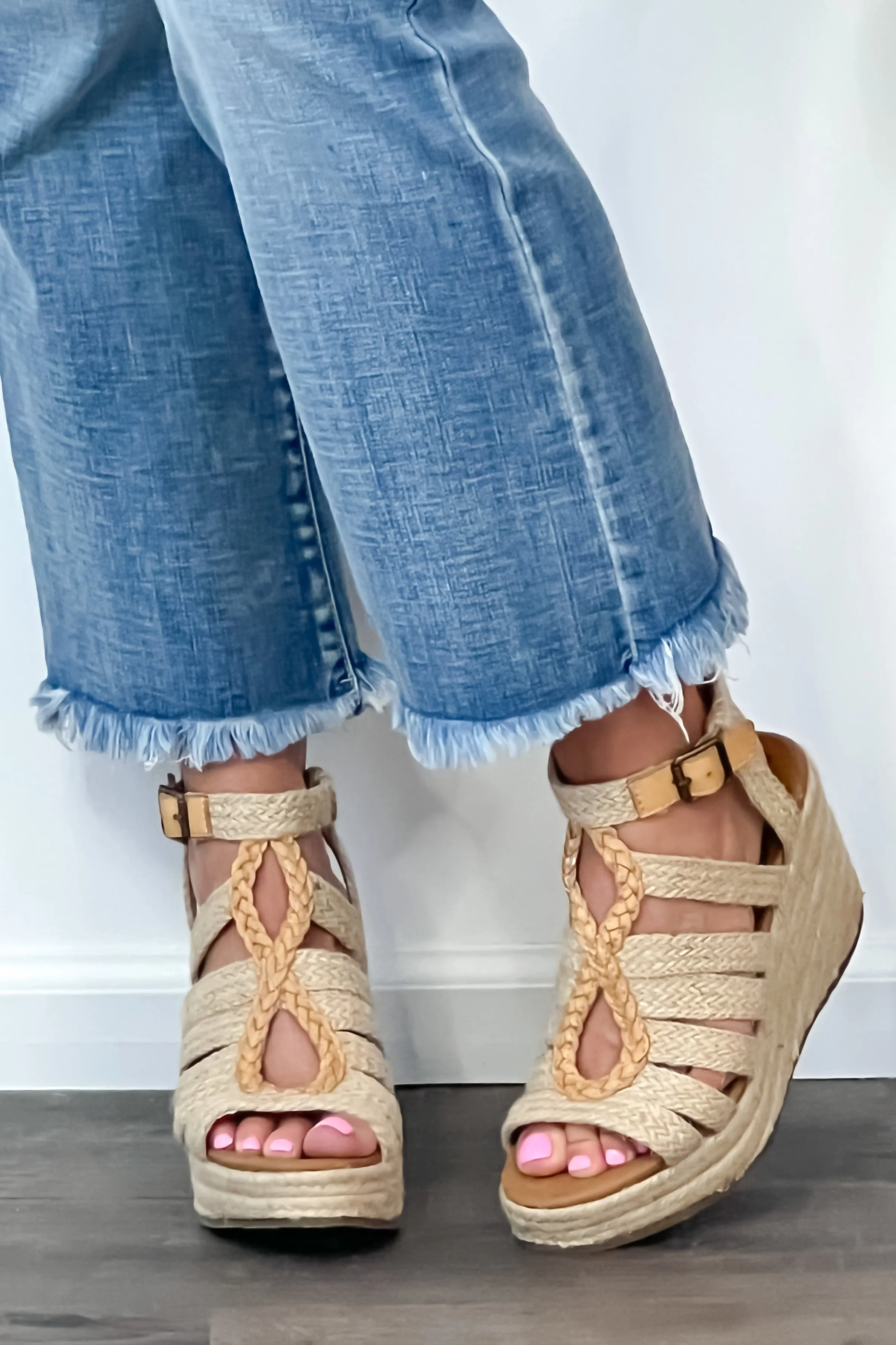 Blowfish Pazazz Rope Wedge Sandal : Natural/Jute