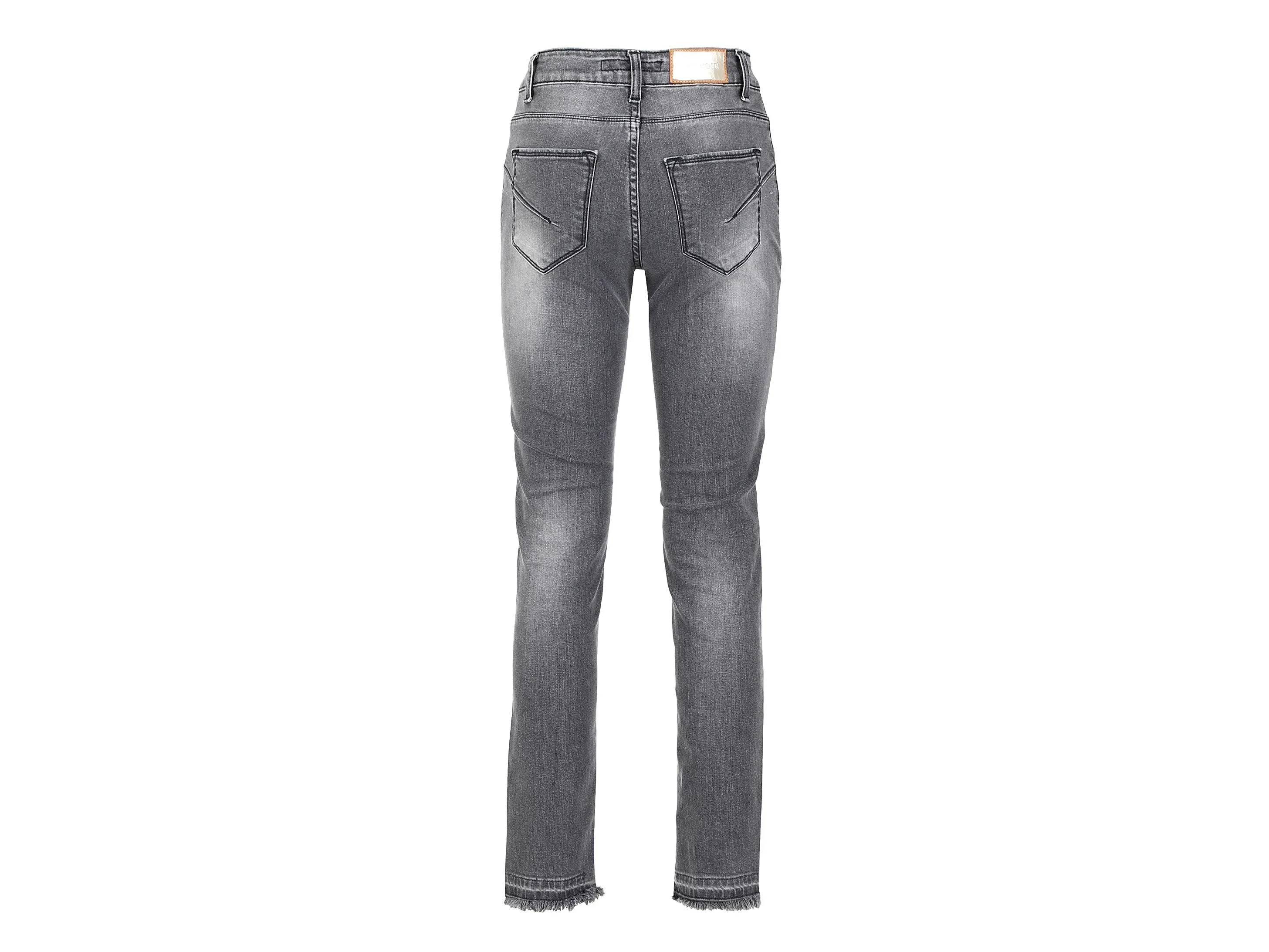 CAFENOIR Jeans Bande Pailettes Grigio JJ0006