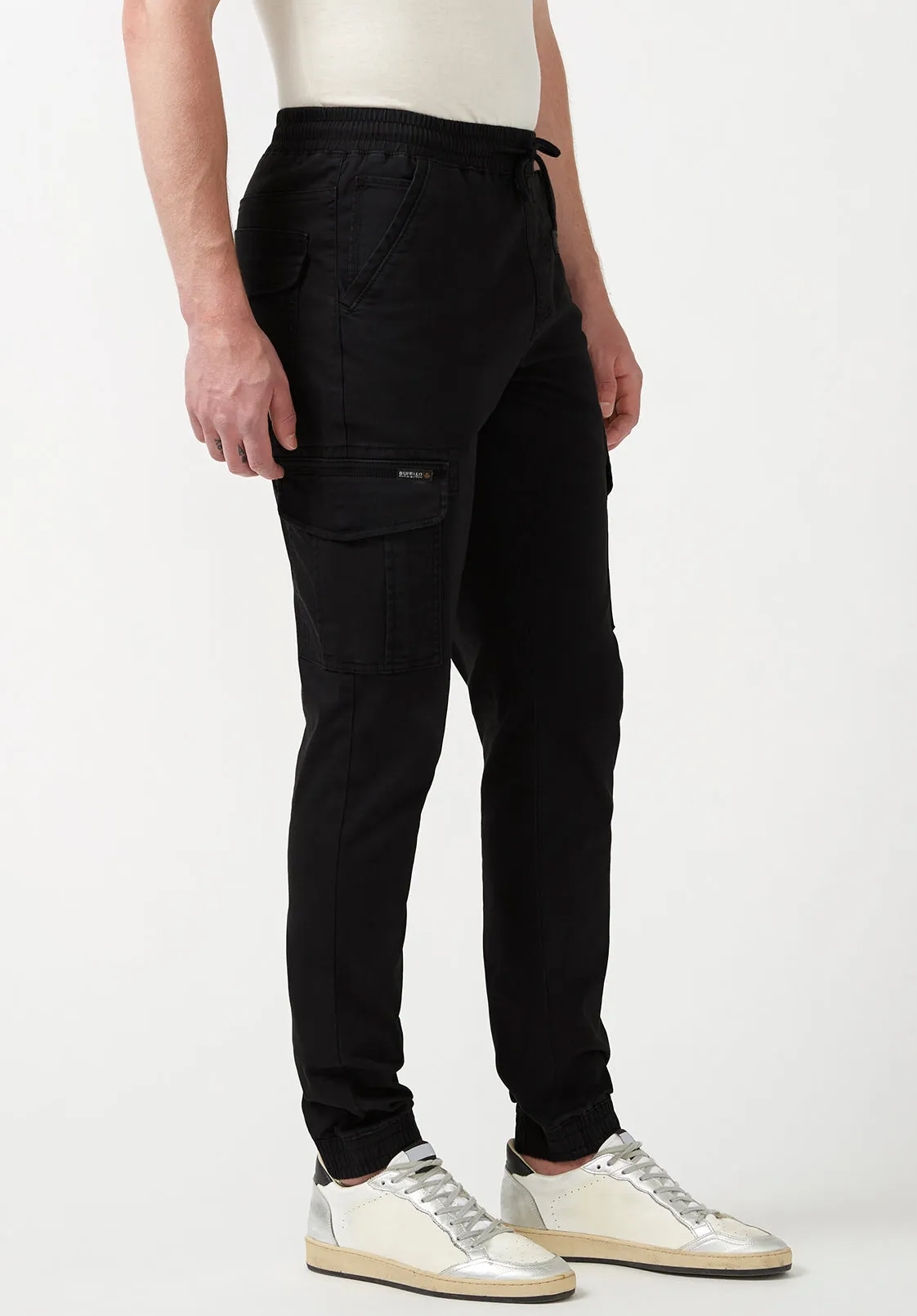 Cargo Tom Men's Jogger Pants in Black - BM22930