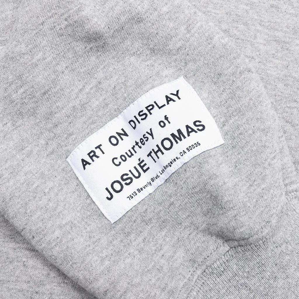 Center Logo Hoodie - Heather Grey