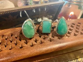 Chrysoprase Akoni Mix Rings (US 8.5)