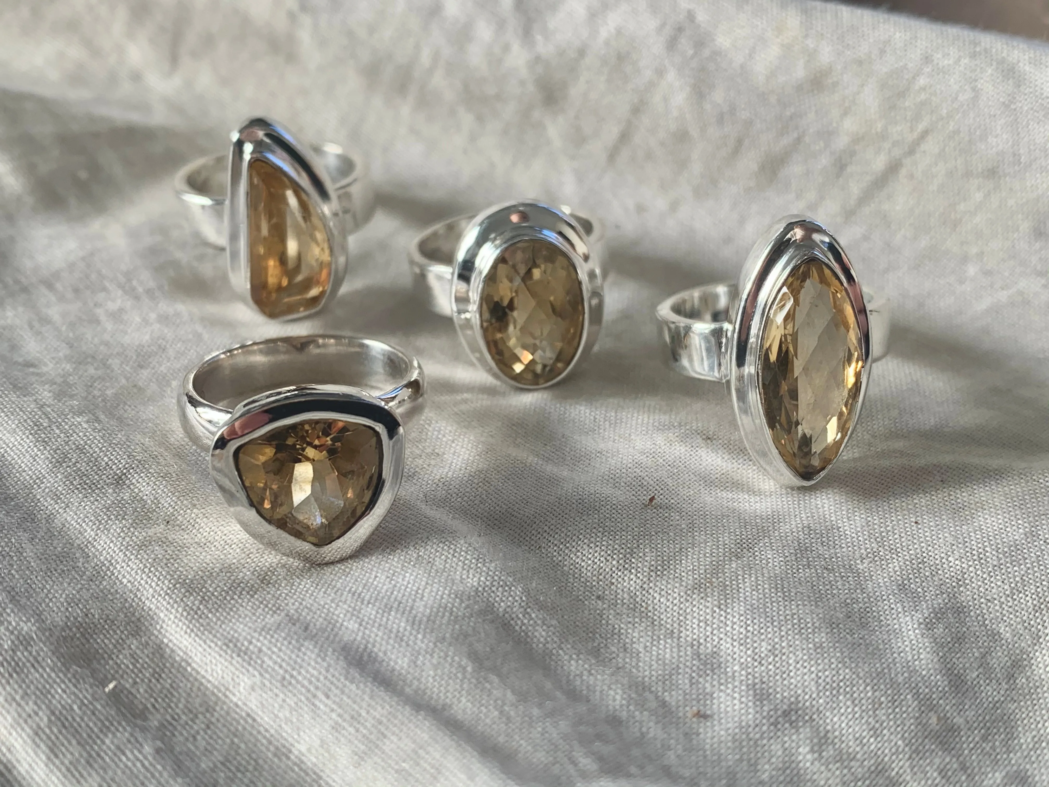 Citrine Ansley Rings - Mixed (US 6.5 & 7)