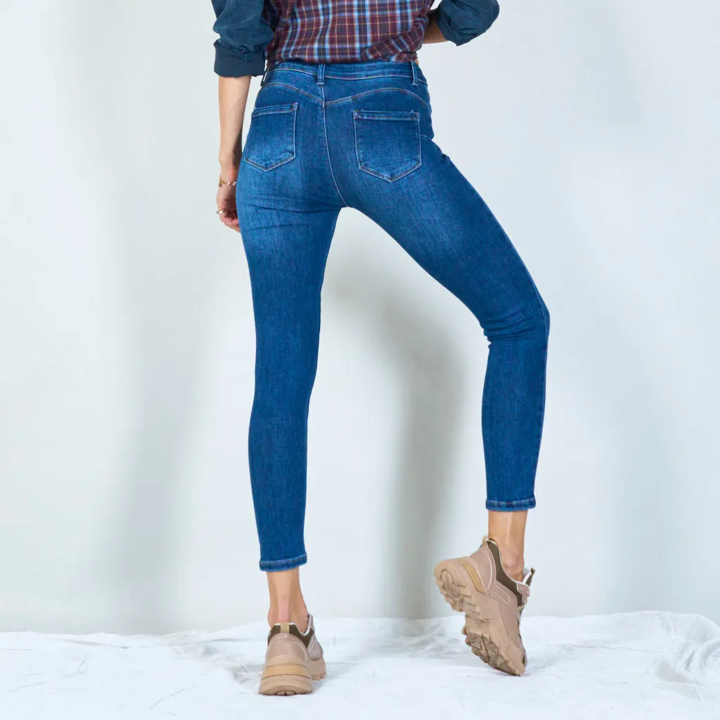 Classic high-rise skinny jeans wholesale