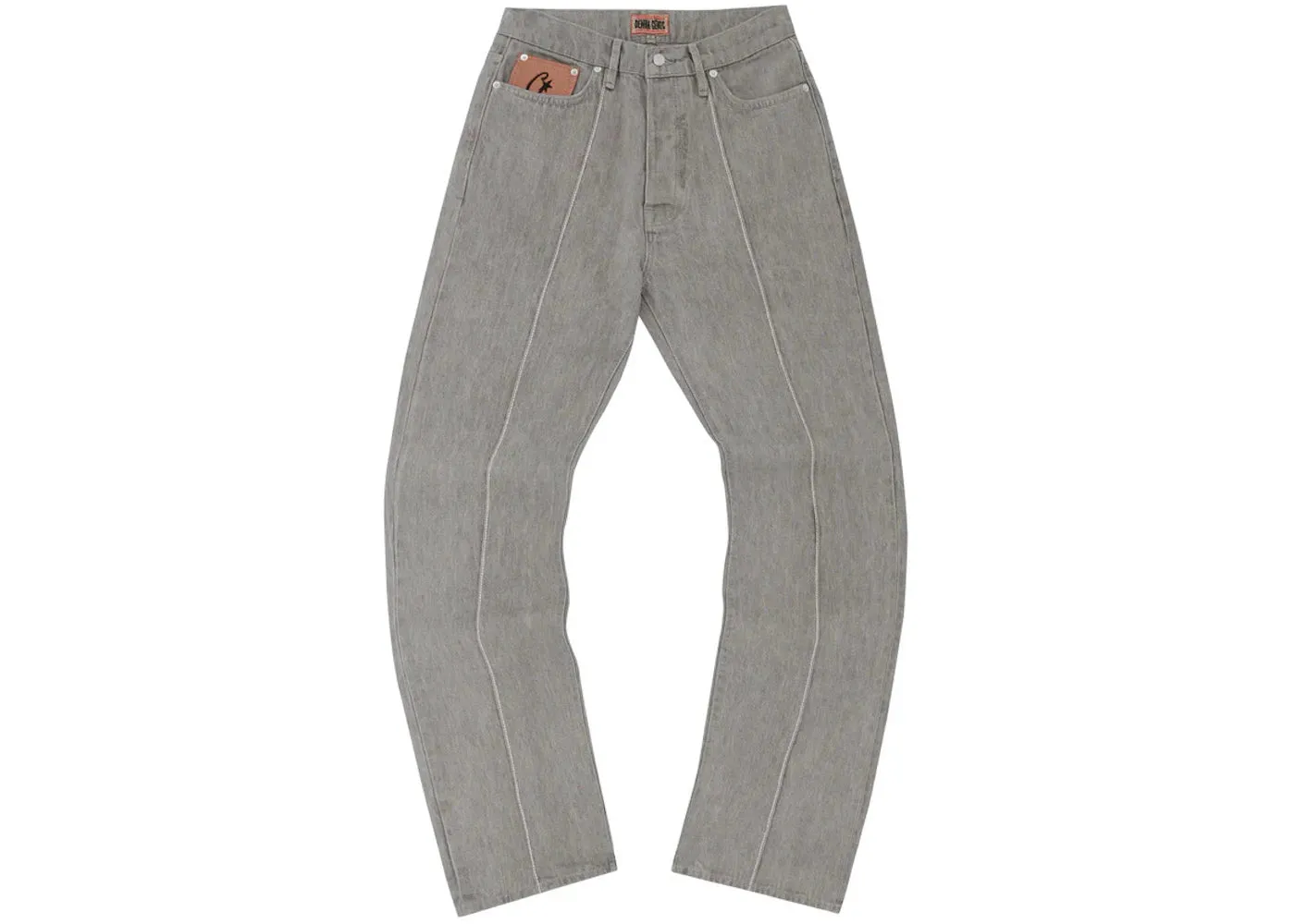 Corteiz C-Star Denim Jeans Grey