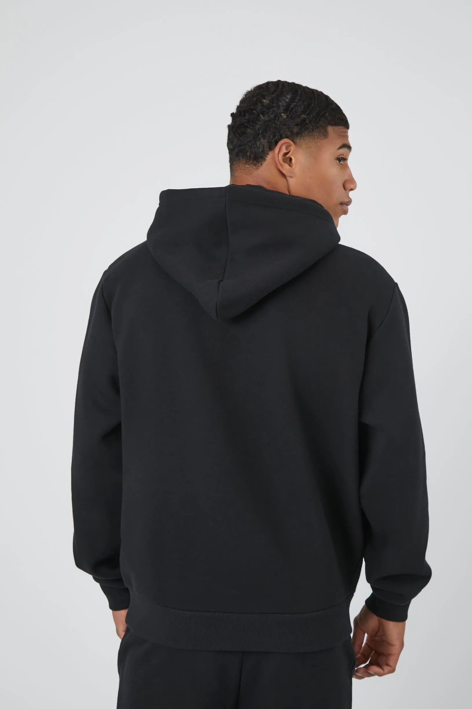 Cotton-Blend Drop-Sleeve Hoodie