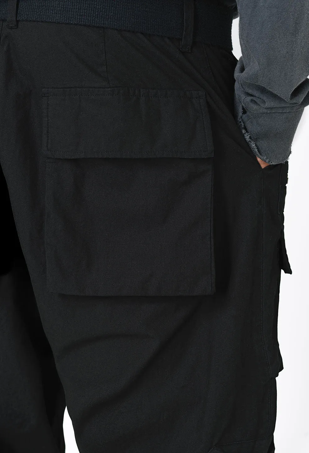 Cotton Himalayan Cargo Pants / Black