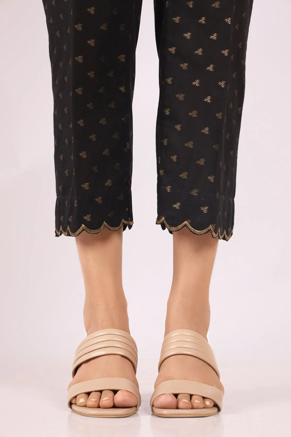 Cotton Jacquard Pants