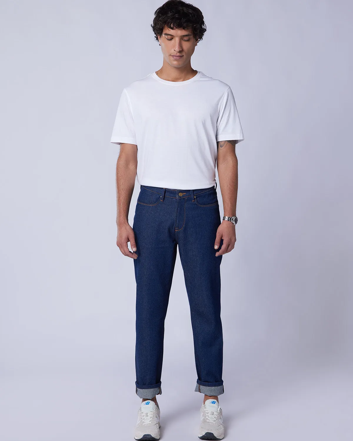 Crisp Blue Rigid Jeans