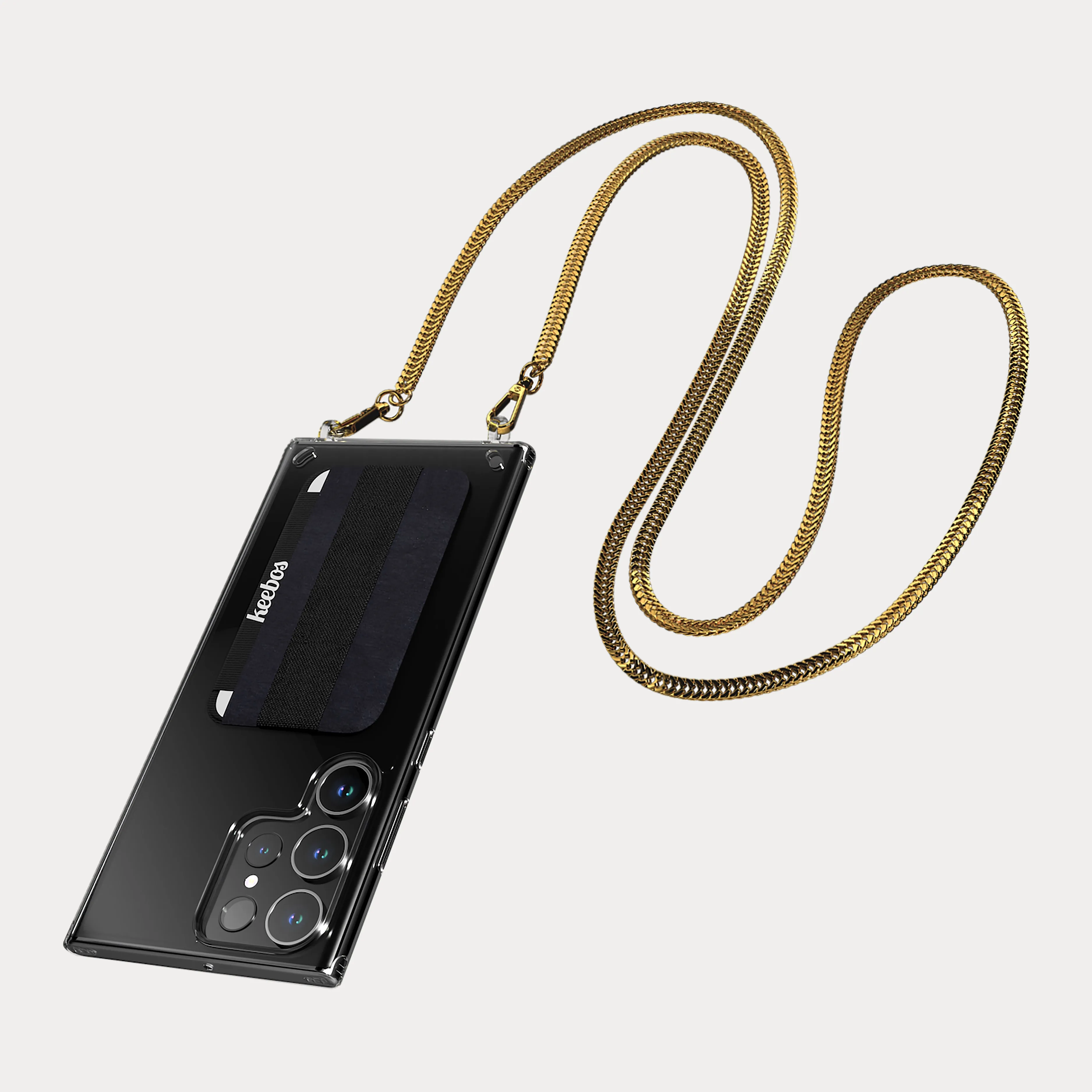 Crossbody Phone Case for Samsung - Royal (Gold Chain)