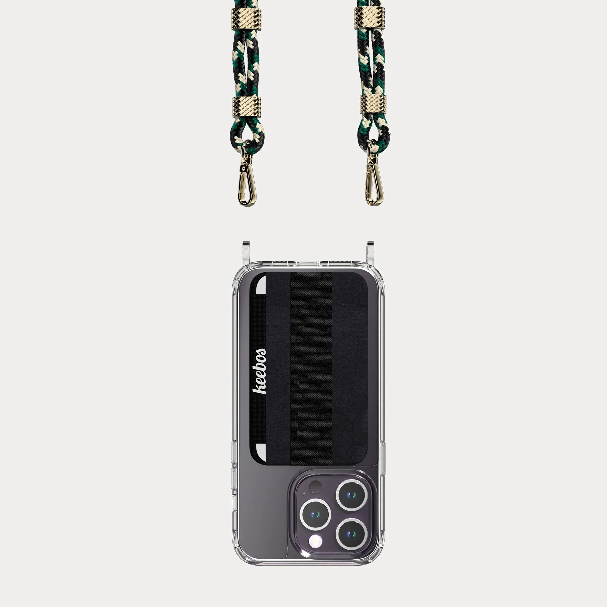 Crossbody Phone Case Necklace - Abbot Kinney (Camo Green)