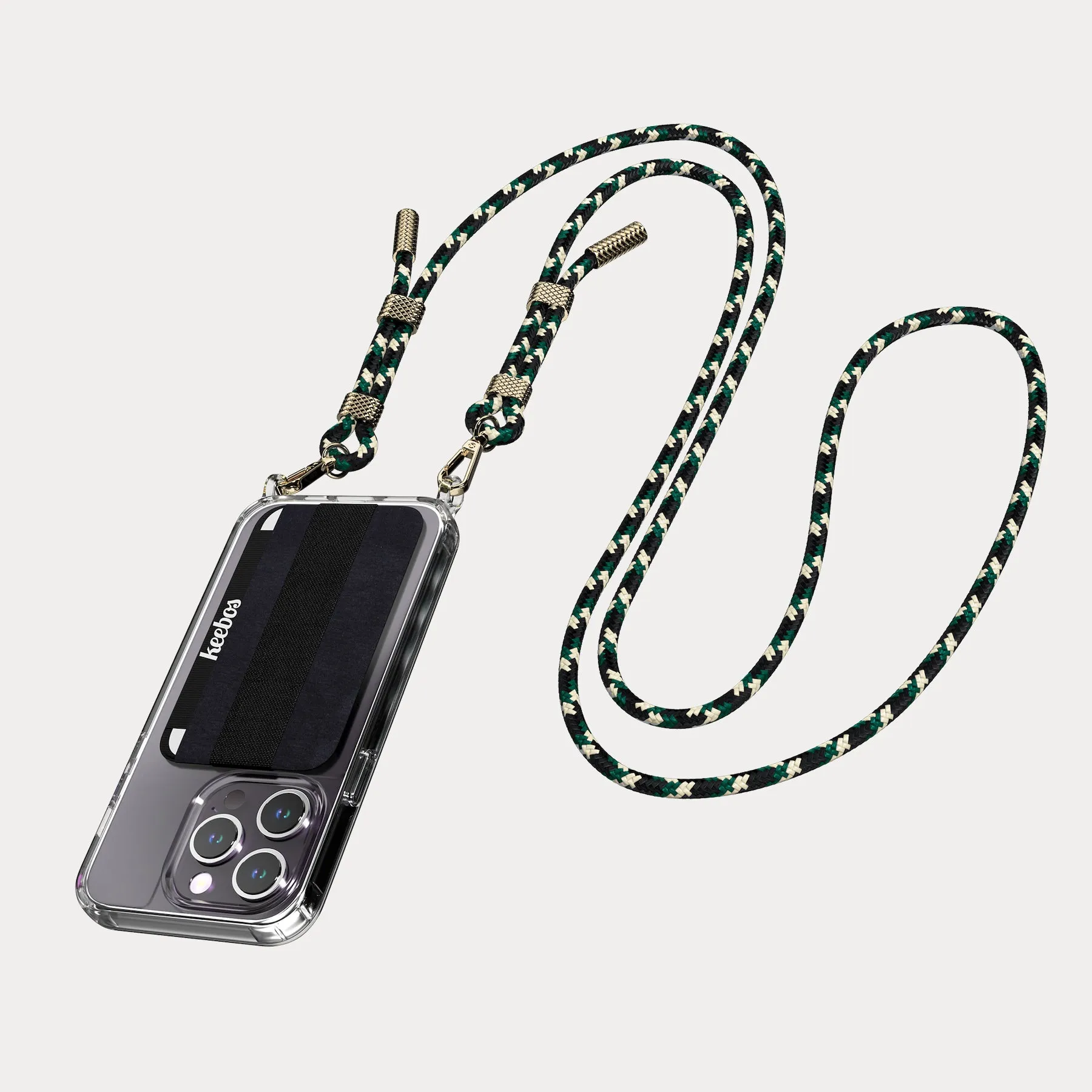 Crossbody Phone Case Necklace - Abbot Kinney (Camo Green)