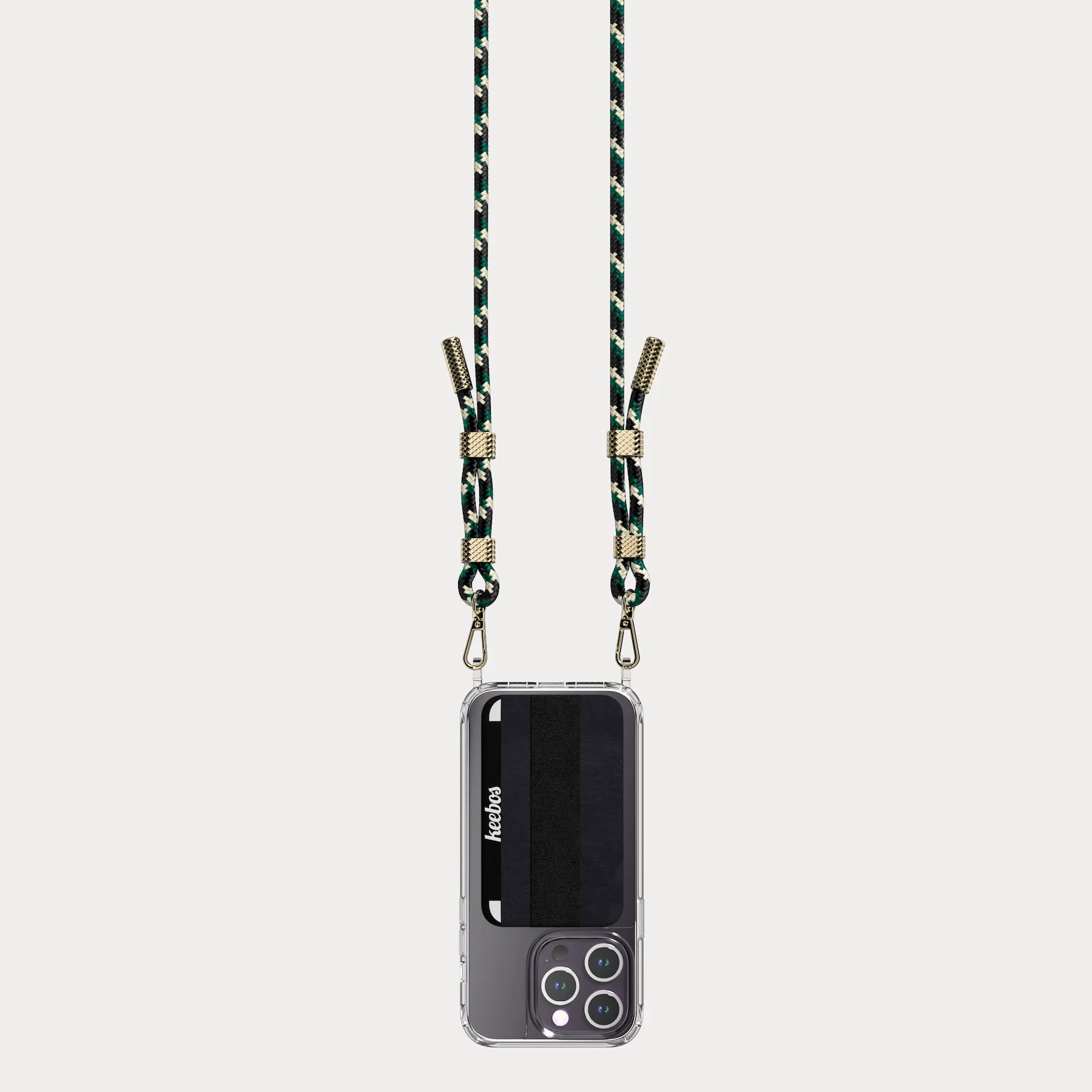 Crossbody Phone Case Necklace - Abbot Kinney (Camo Green)