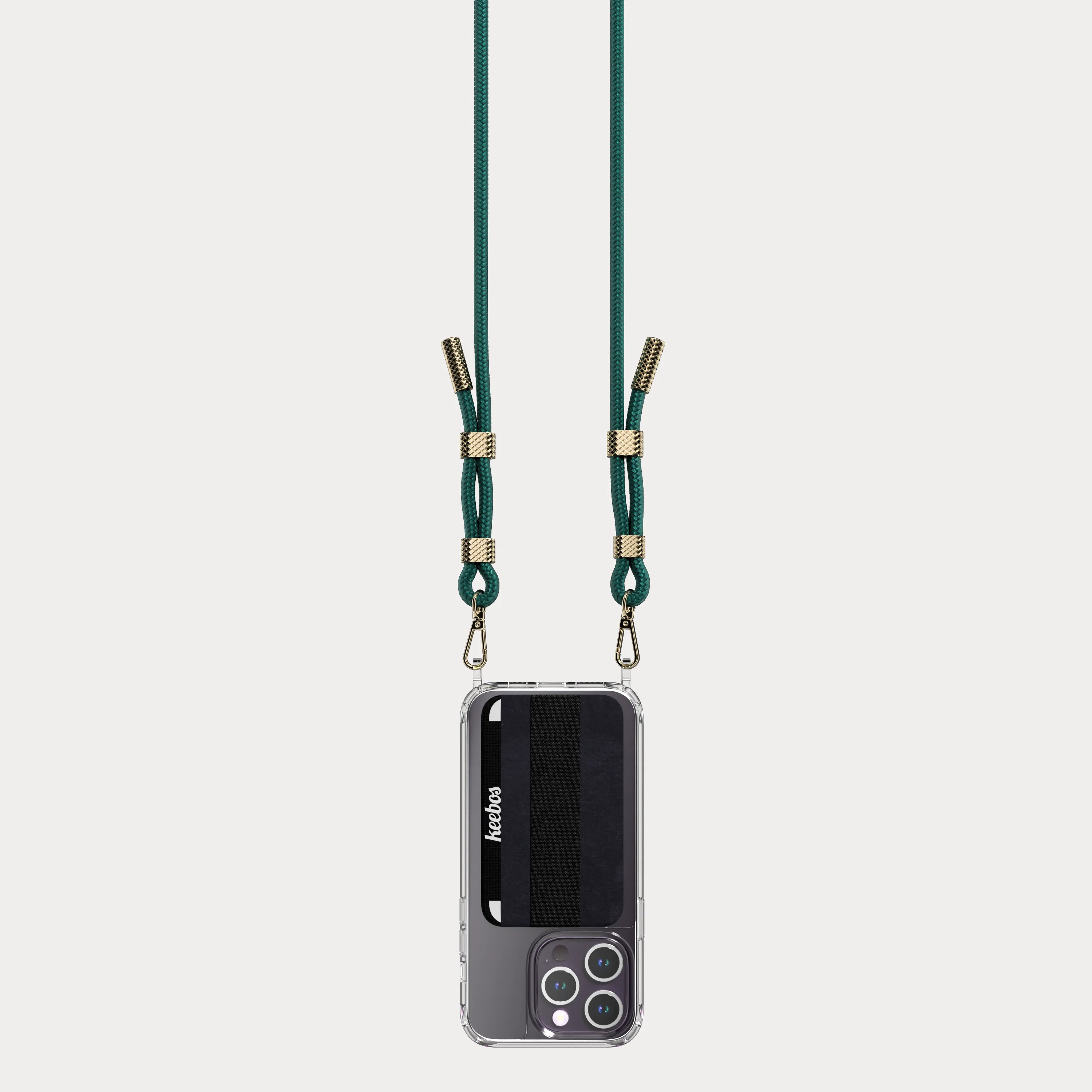 Crossbody Phone Case Necklace - Venice (Pine Green)