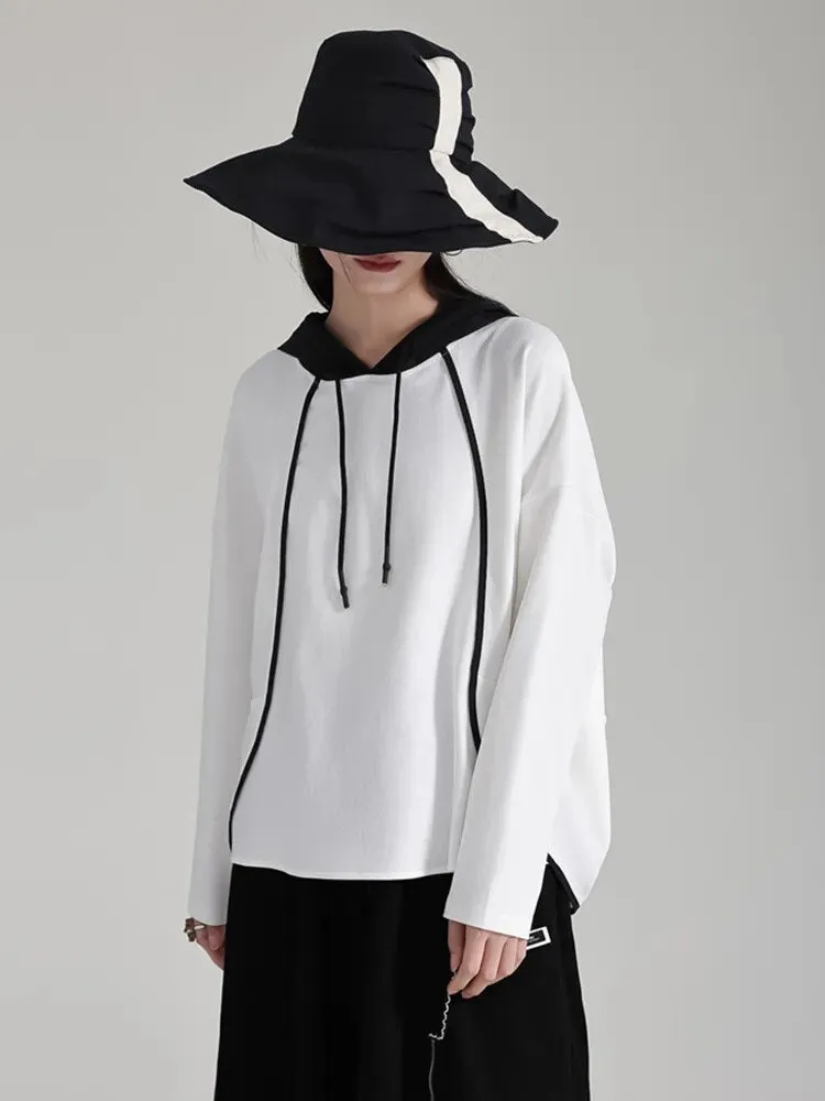 Daiyay Contrast Hoodie - White