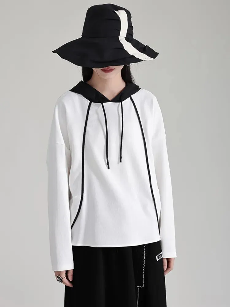 Daiyay Contrast Hoodie - White