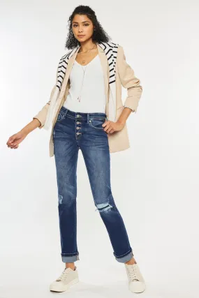 Eternity Mid Rise Slim Straight Leg Jeans