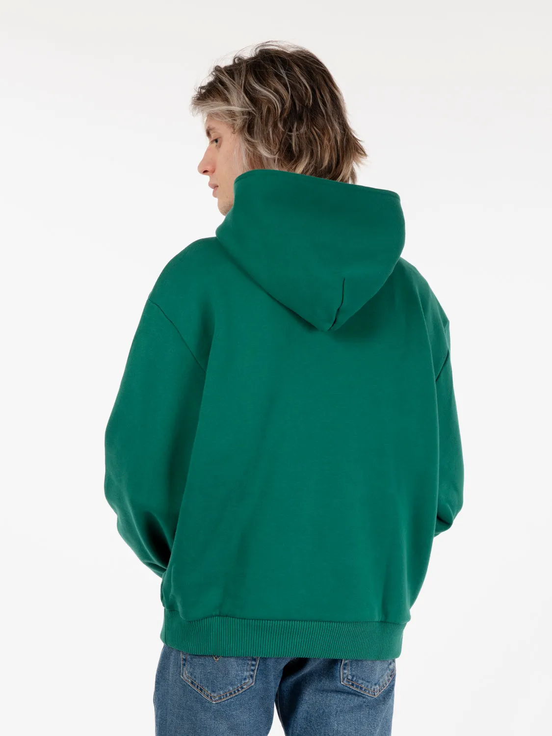 Felpa hoodie Soho viridian