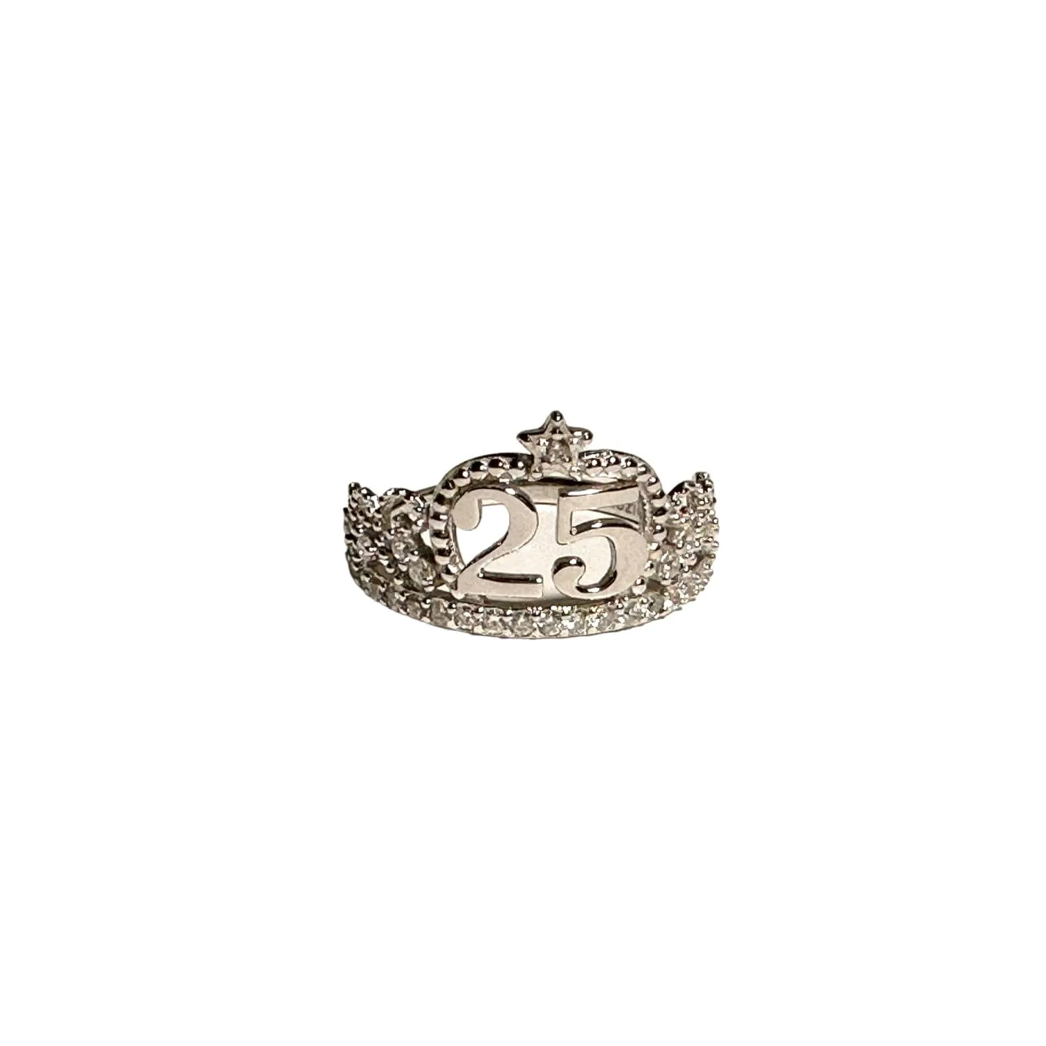 Golden Silver Anniversary Rings