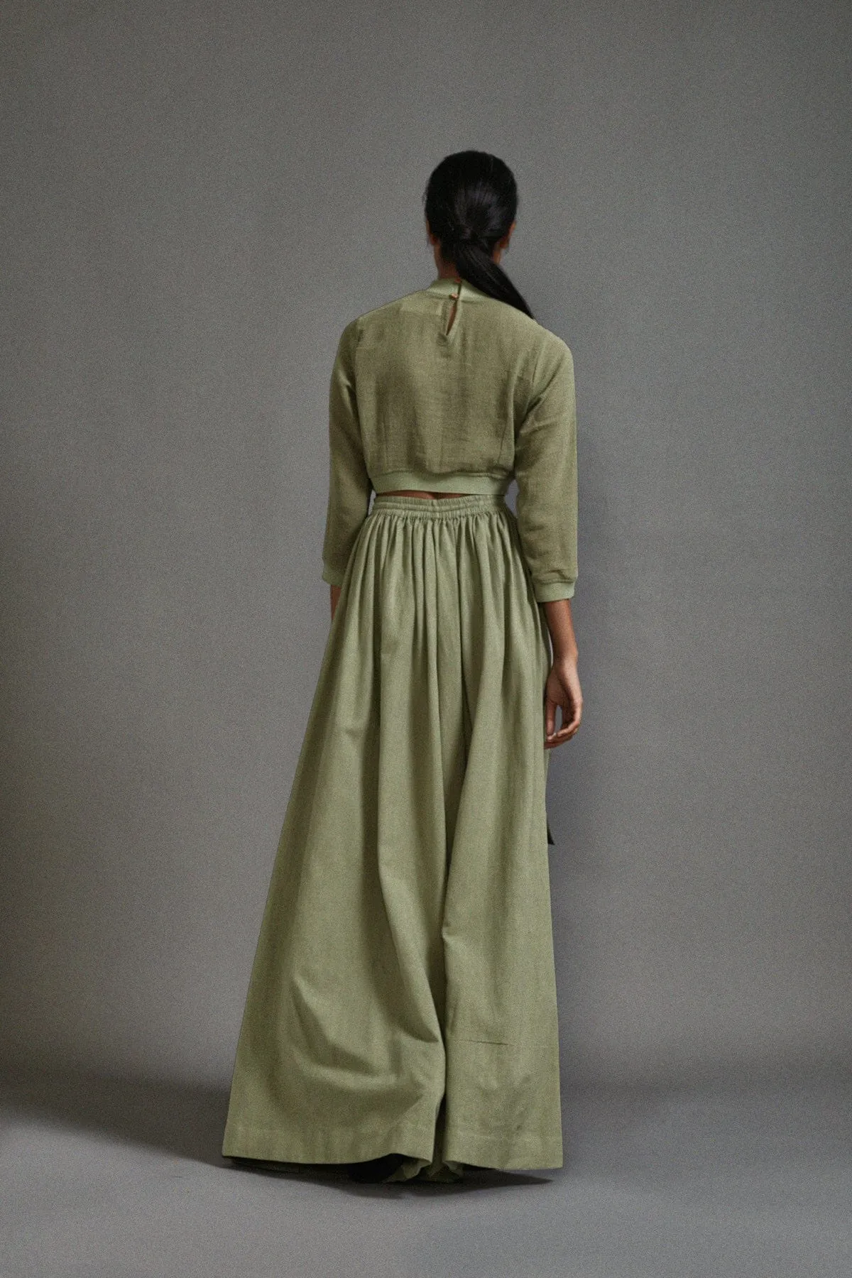 Green Cargo Skirt