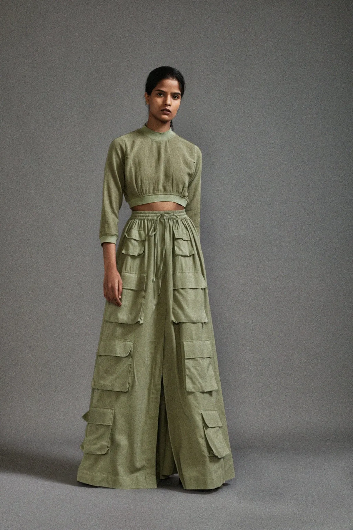 Green Cargo Skirt