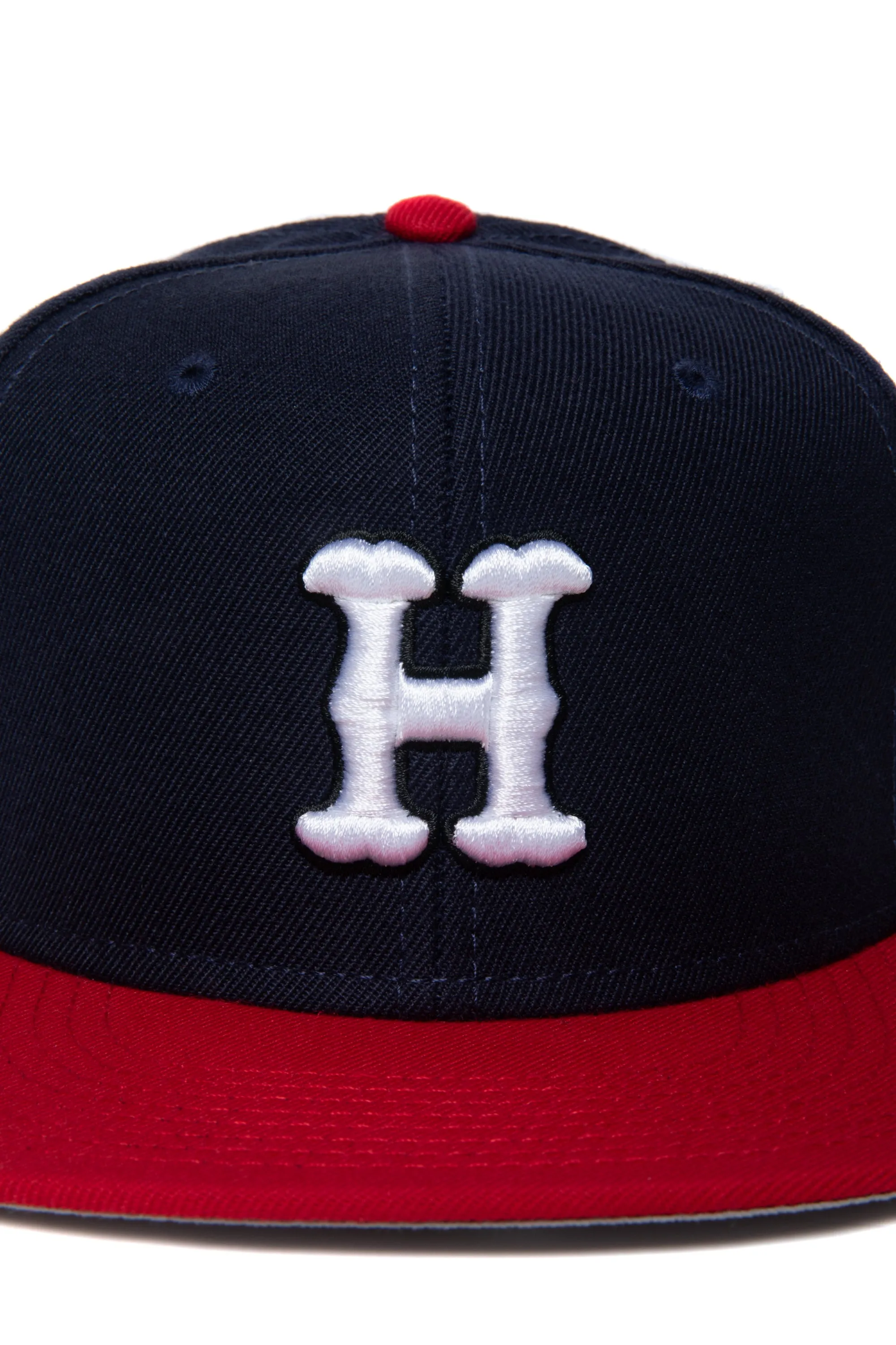 HOMERUN H LOGO FLAT VISOR CAP NAVY