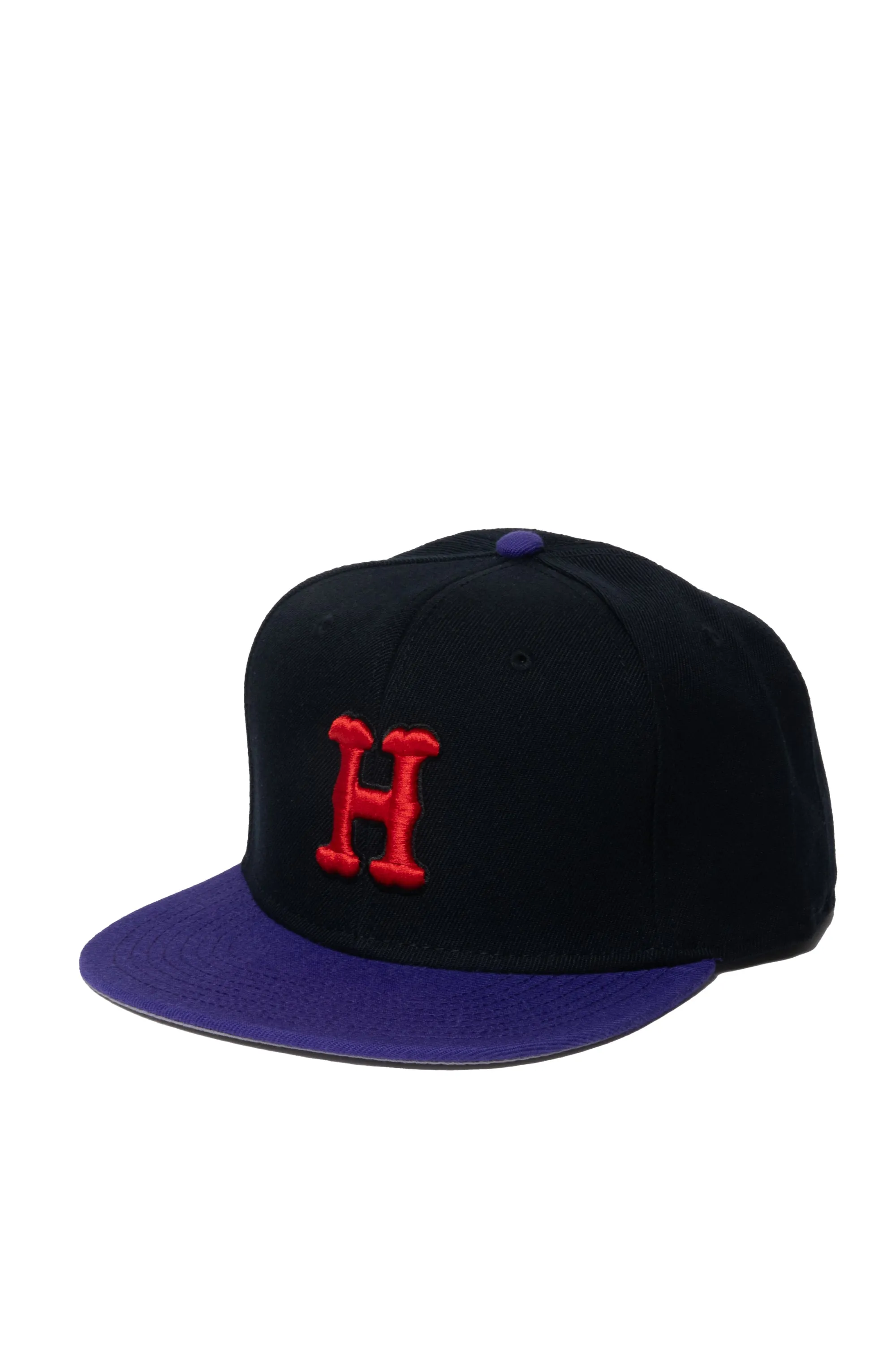 HOMERUN H LOGO FLAT VISOR CAP PURPLE/BLACK