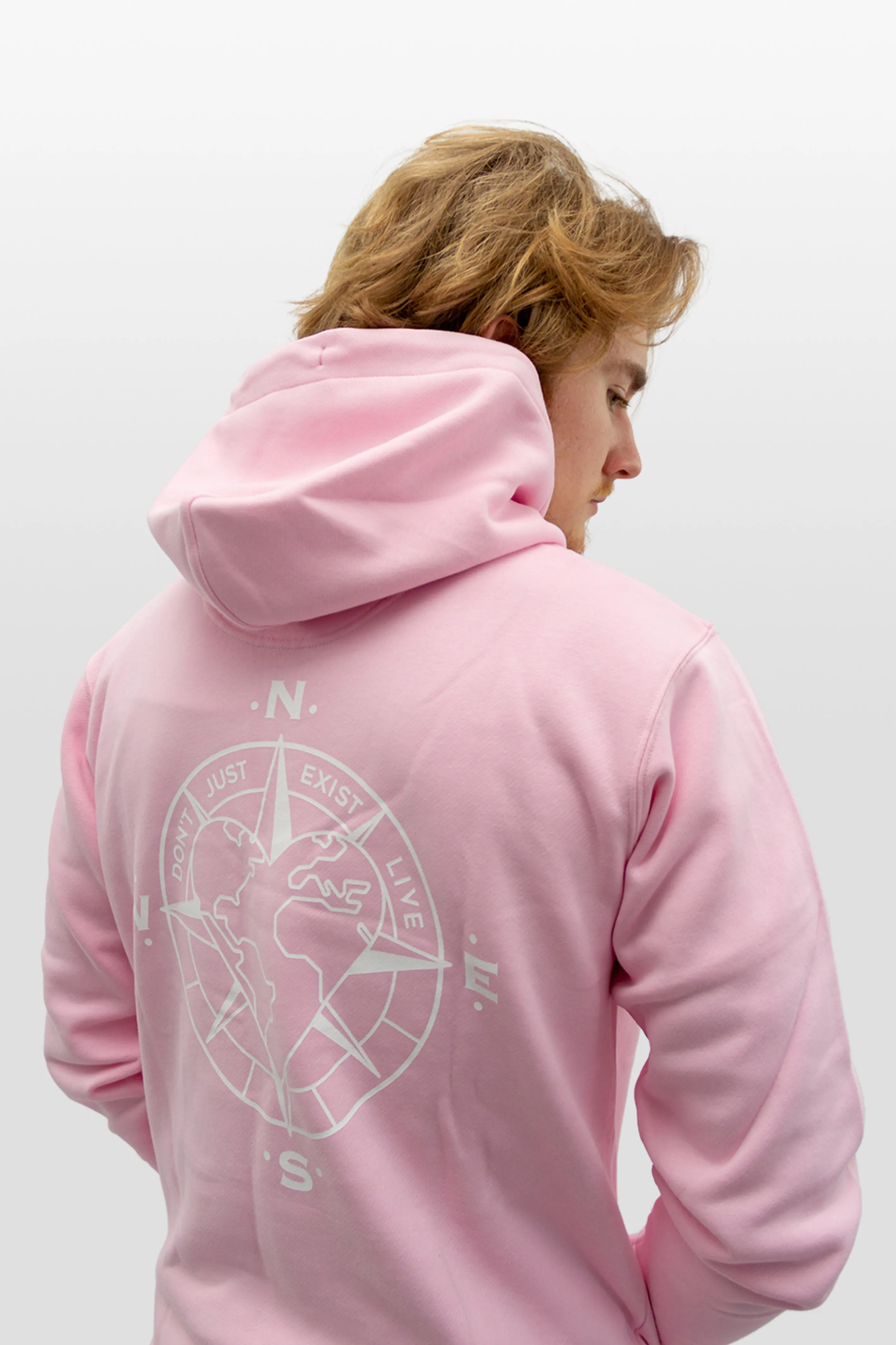 Hoodie Compass // Light Pink