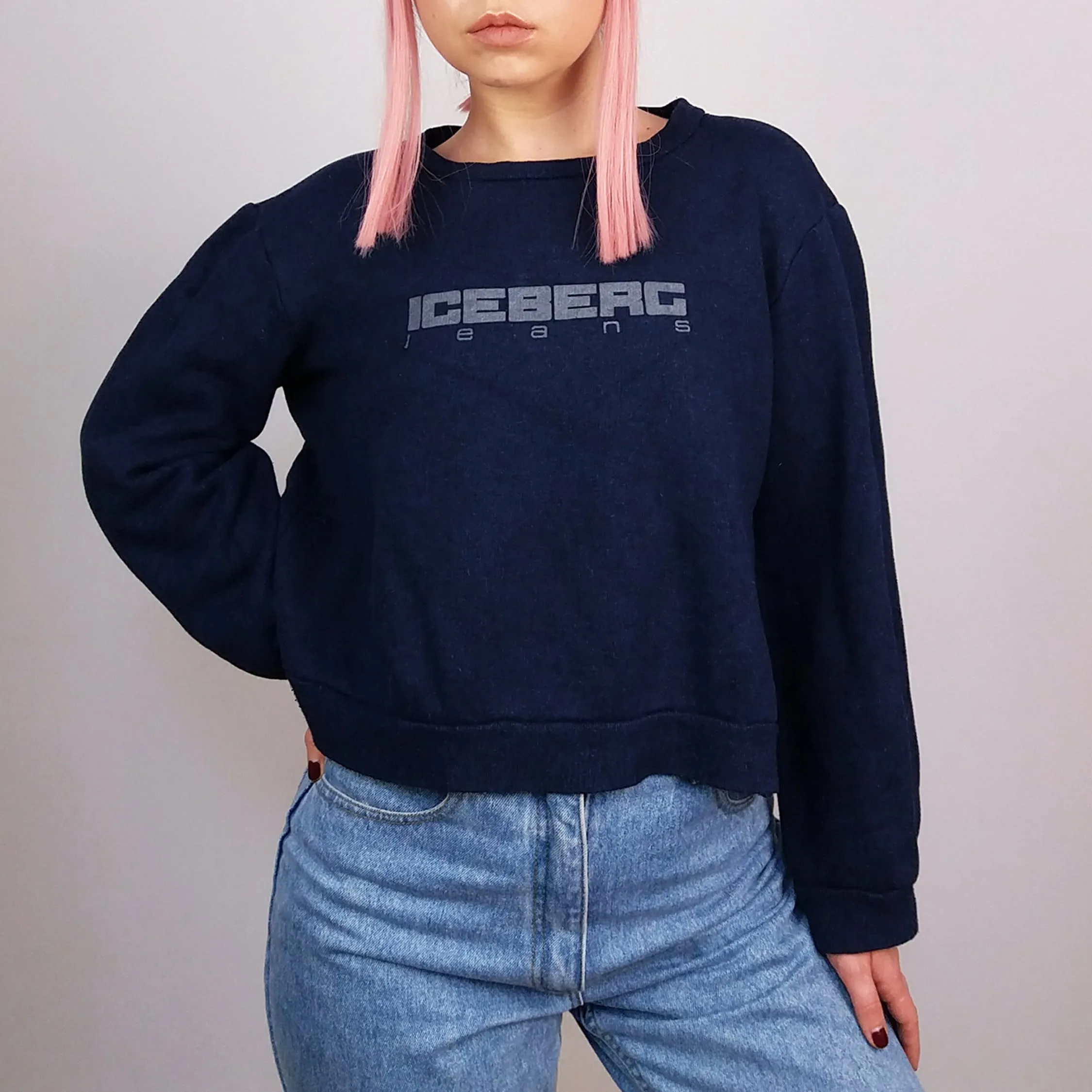 ICEBERG JEANS Crop Sweatshirt - size S-M