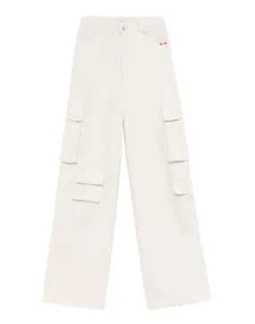 Jeans woman AMD065P3200111 WHITE Amish