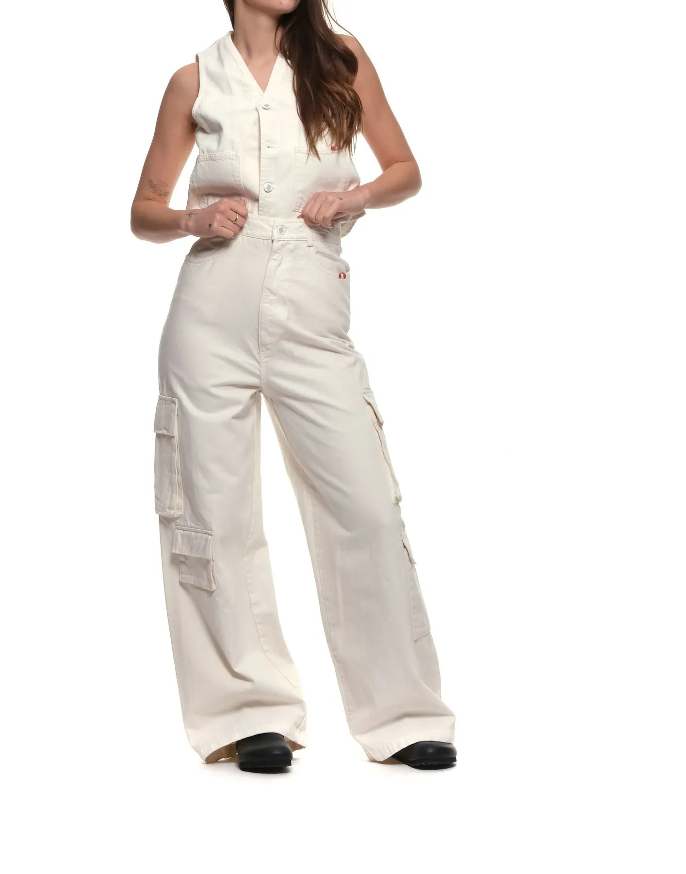 Jeans woman AMD065P3200111 WHITE Amish