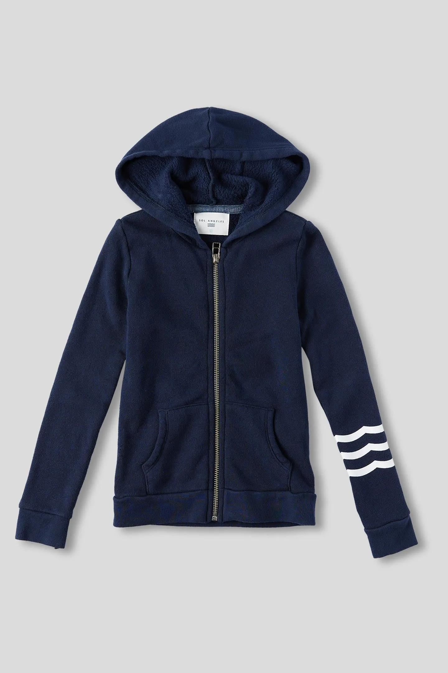 Kids Coastal Waves Zip Hoodie