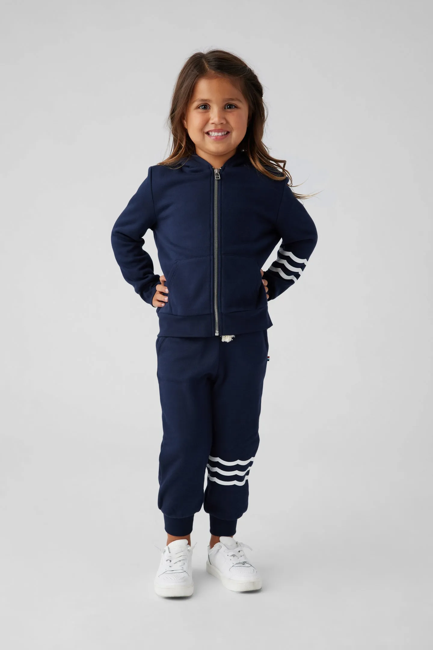 Kids Coastal Waves Zip Hoodie