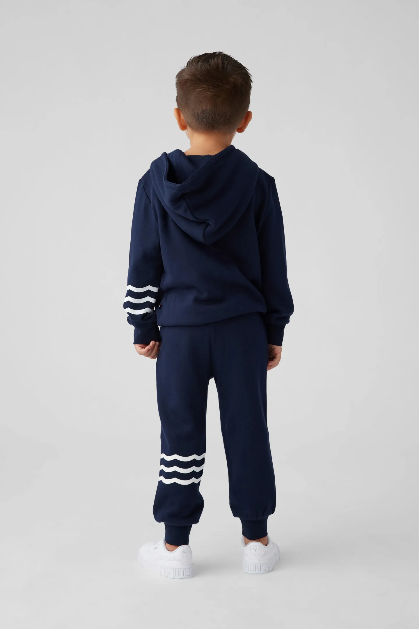 Kids Coastal Waves Zip Hoodie