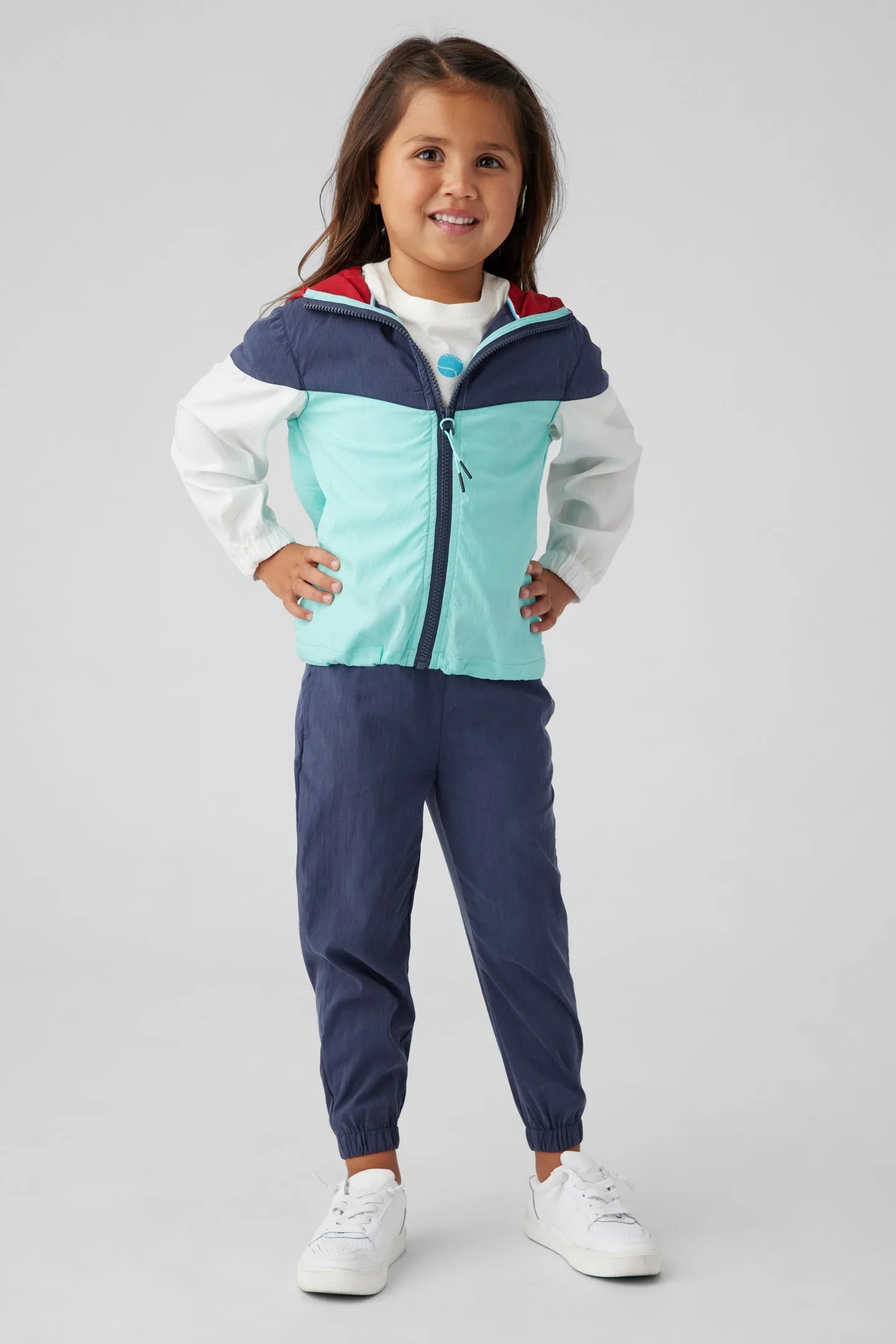 Kids Colorblock Zip Hoodie Jacket