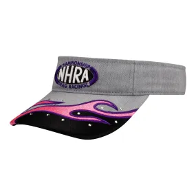 Ladies Glitter Flame Visor