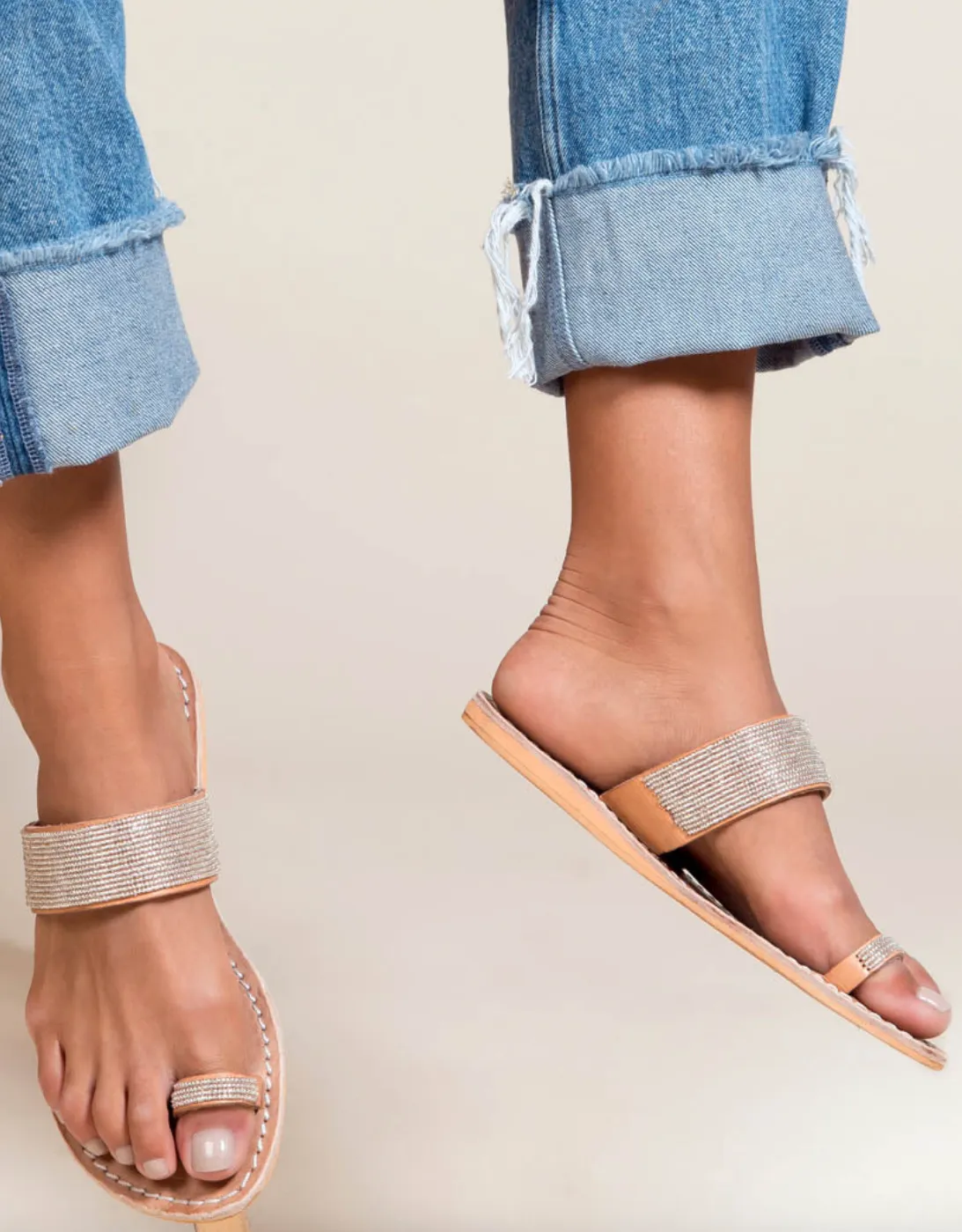 Laidback London - Trent Leather Sandal Silver