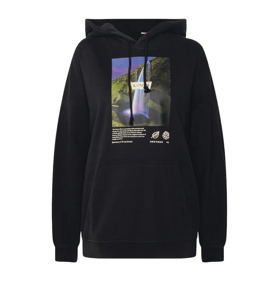 Levis Waterfall Graphic Hoodie - Black