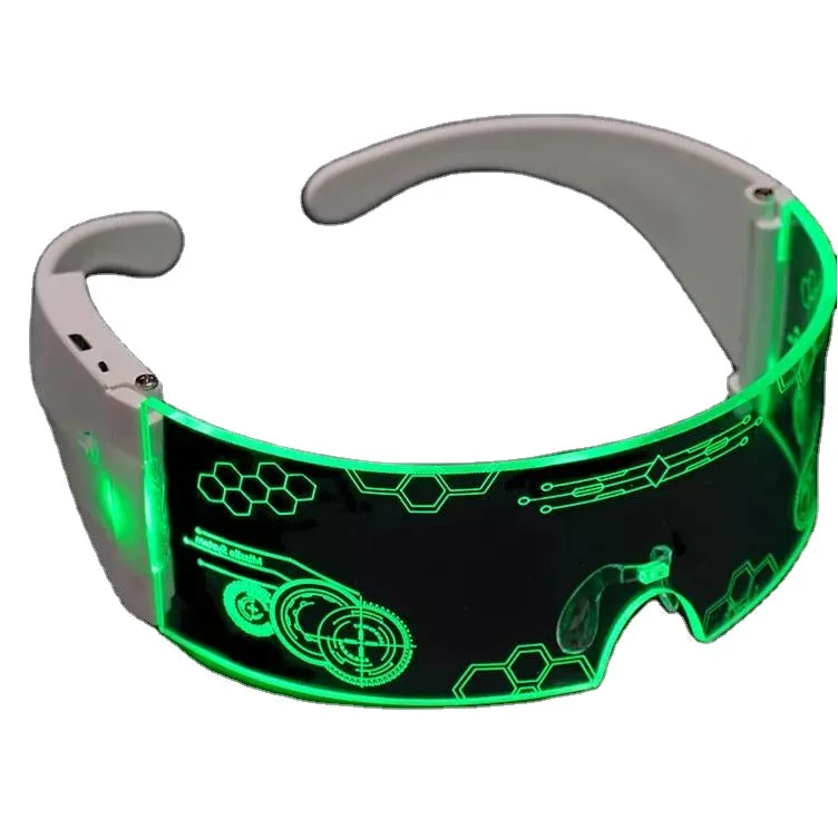 Light Up Visor Rechargeable Colour Changing Glasses