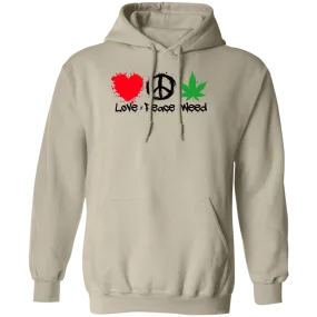 Love Peace Weed Hoodie