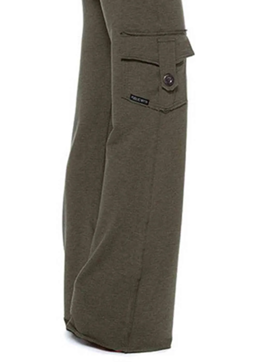 Mid Tie Waist Cargo Pants