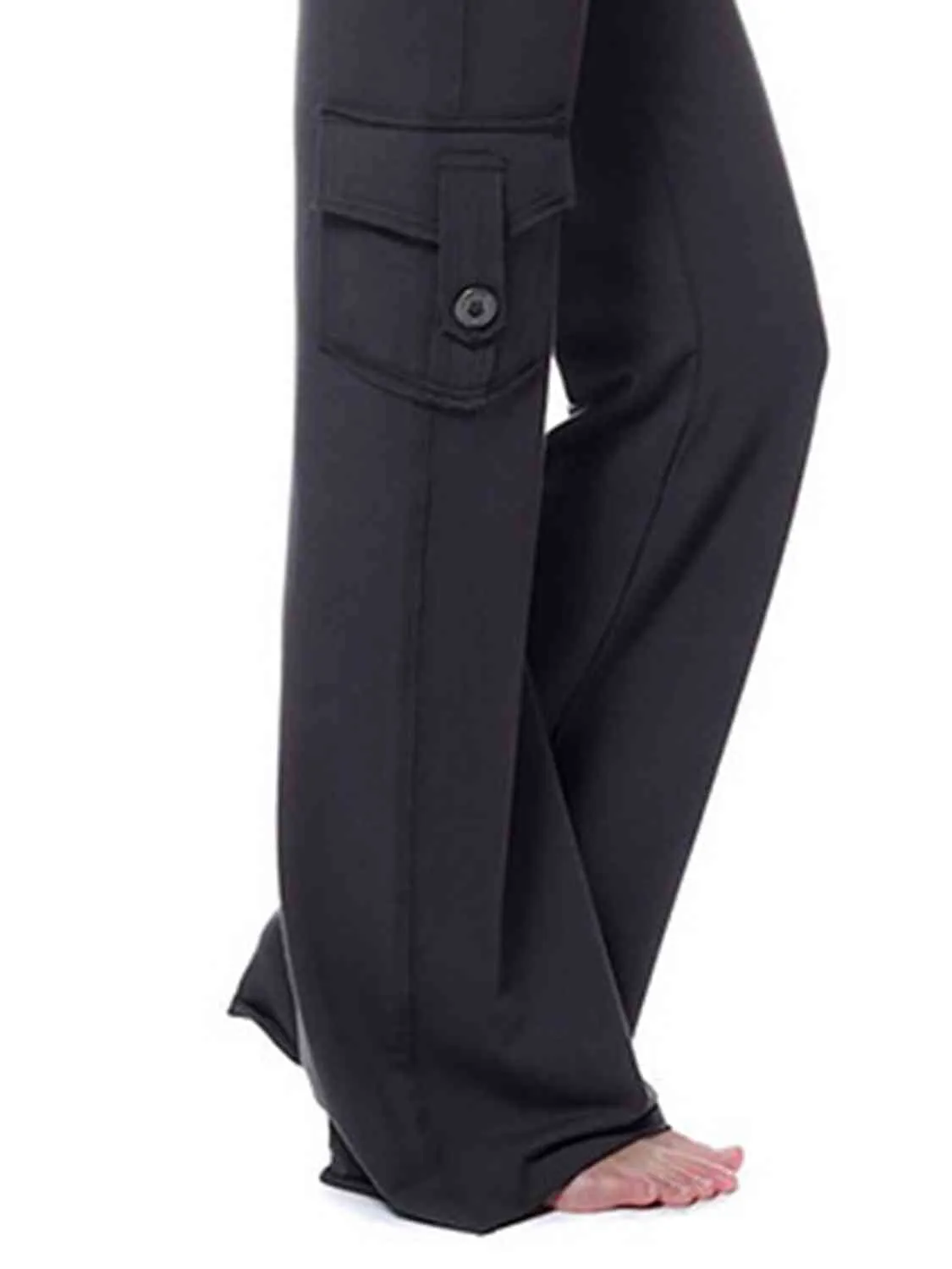 Mid Tie Waist Cargo Pants