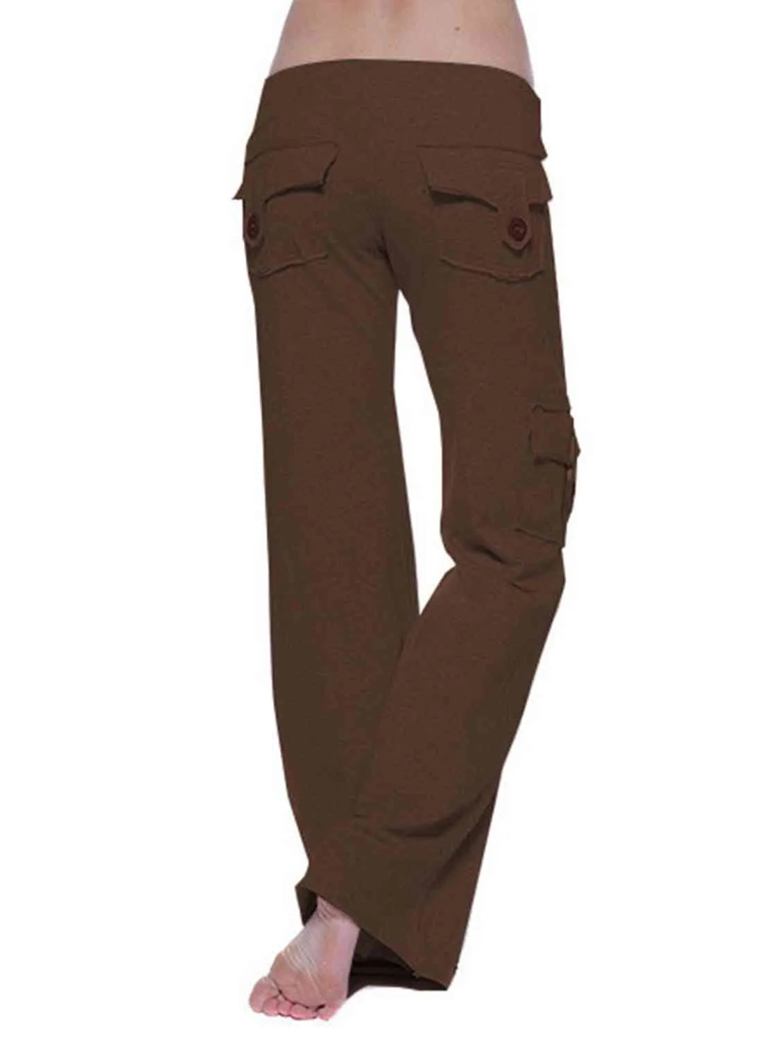 Mid Tie Waist Cargo Pants