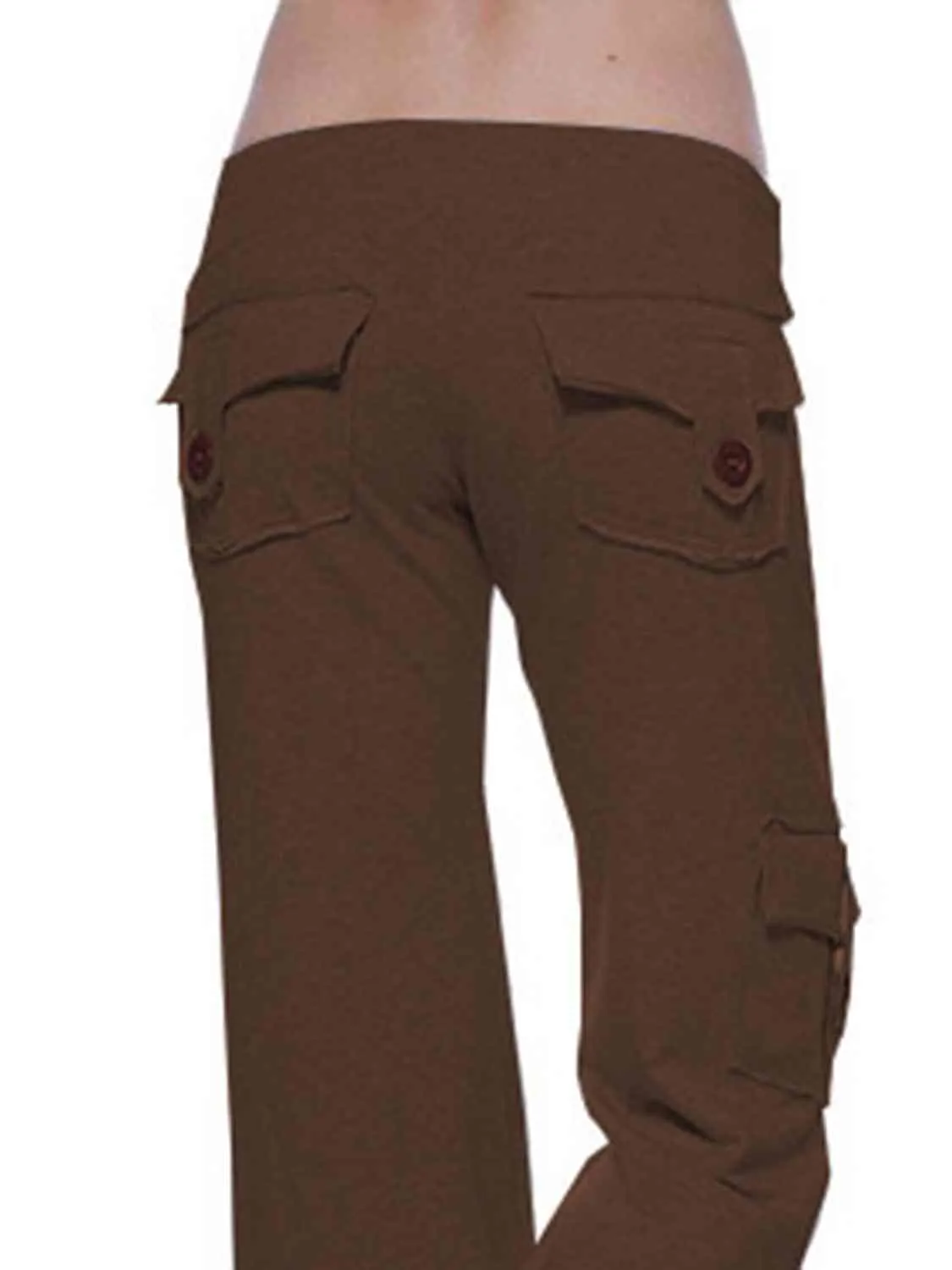 Mid Tie Waist Cargo Pants